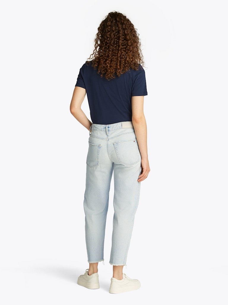 Tommy Hilfiger Denim Mavi Kadın Tapered RW Jean Pantolon - WW0WW443701AB