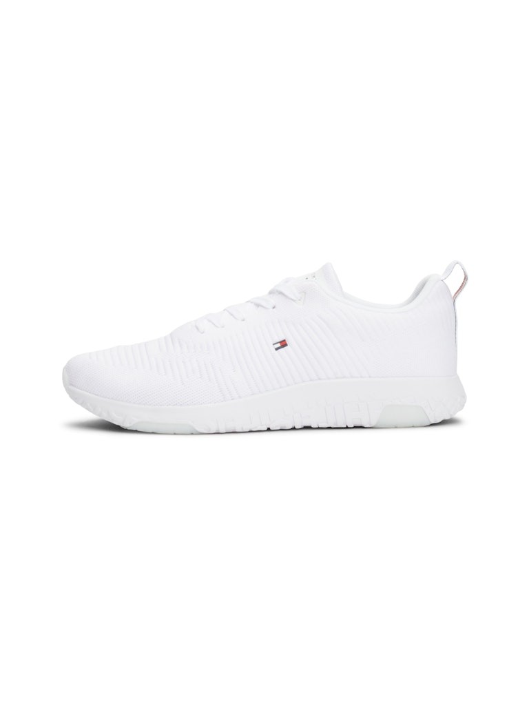 Tommy Hilfiger Deri Beyaz Erkek Kısa Taban Sneakers