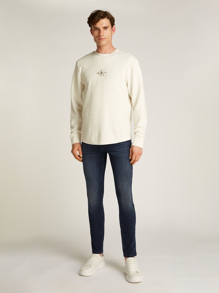 Calvin Klein Streç Pamuklu Skinny Fit Normal Bel Dar Paça Jeans Erkek Kot Pantolon - J30J3265261BY
