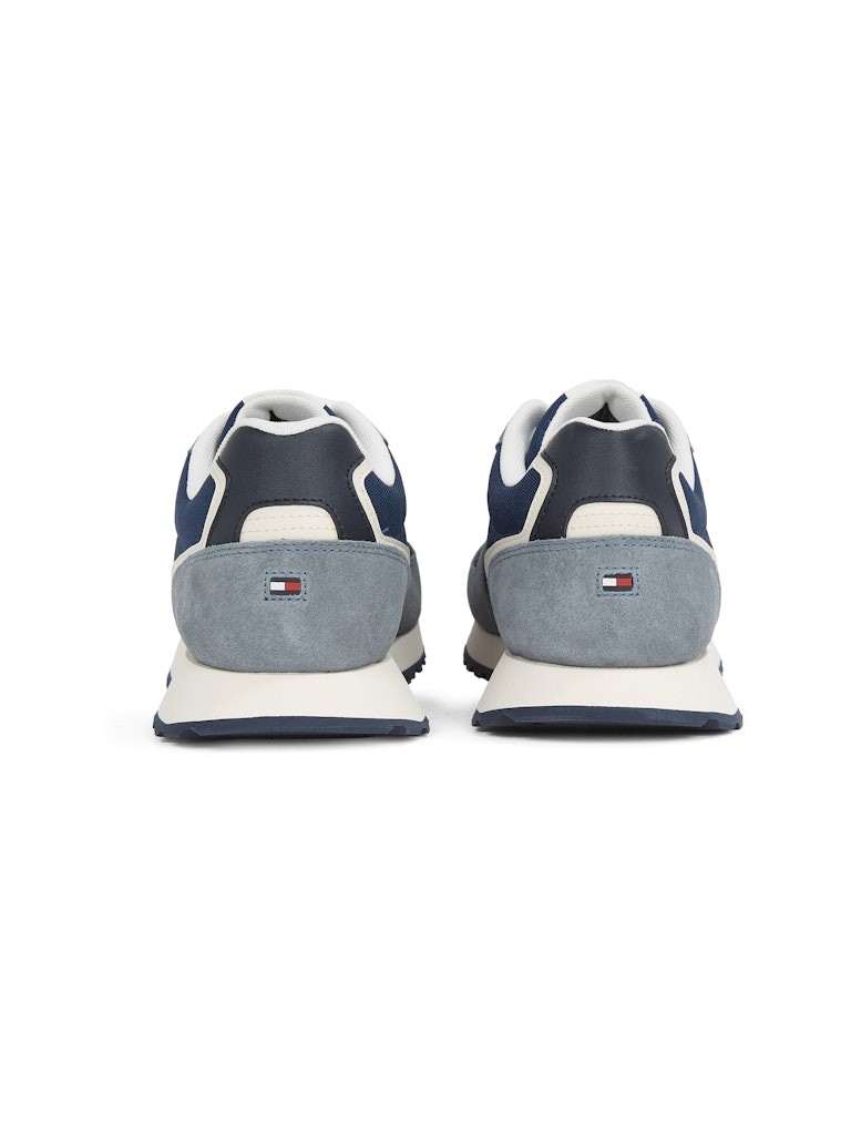 Tommy Hilfiger Süet Lacivert Erkek Kısa Taban Sneakers - FM0FM05425DW5