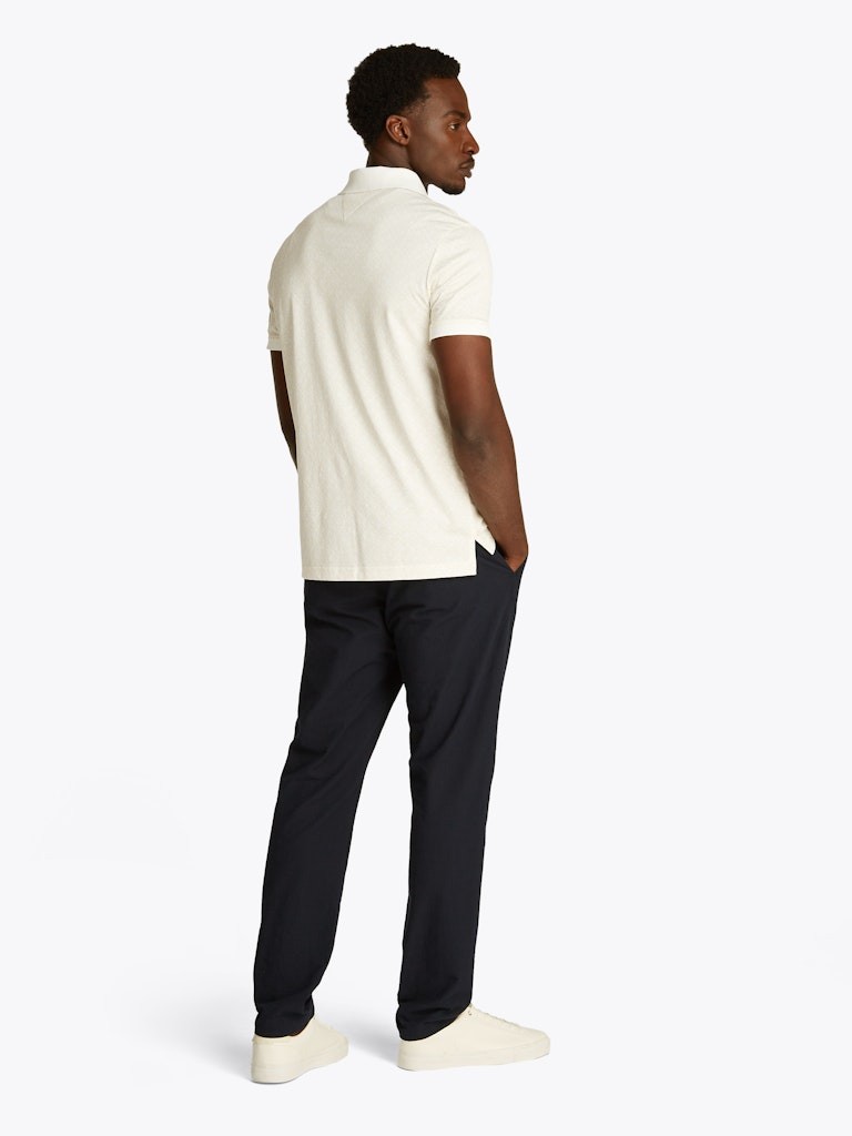 Tommy Hilfiger Pamuk Beyaz Erkek Kısa Kollu Düğmeli Polo Yaka T-Shirt - MW0MW392180K5