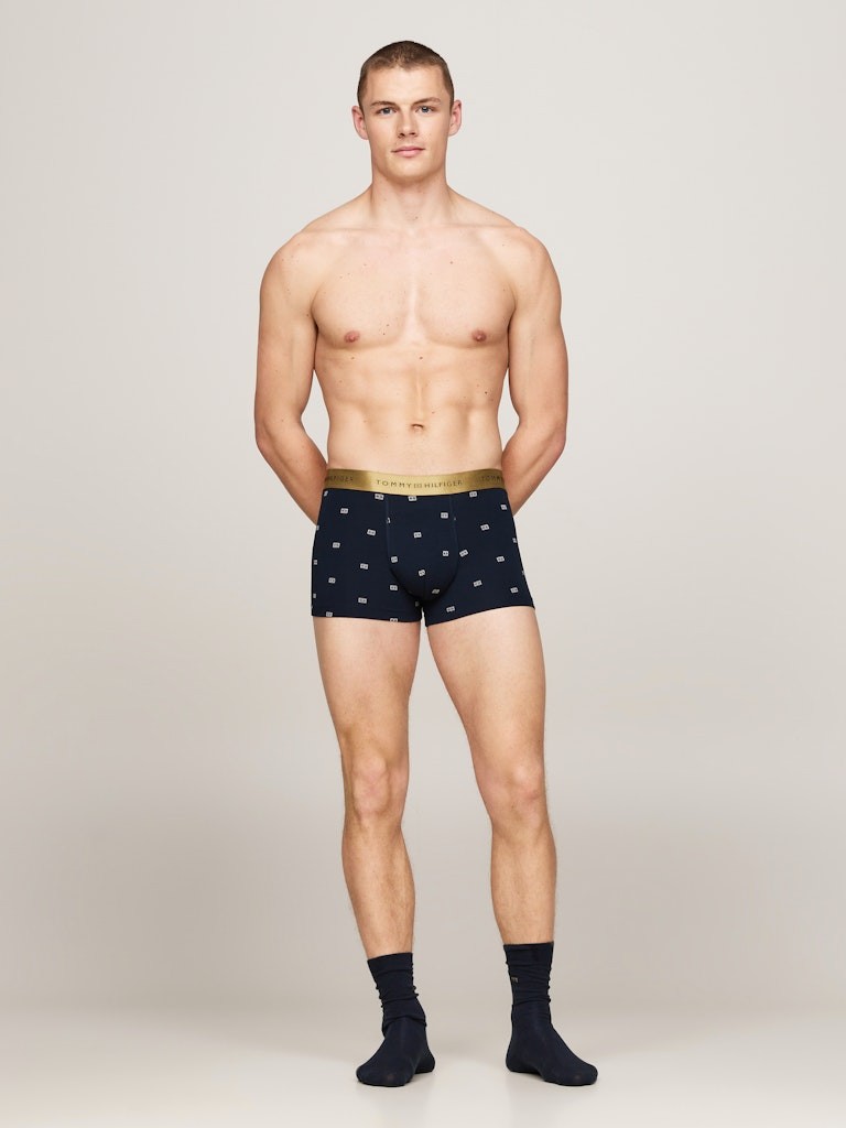 Tommy Hilfiger Mavi Erkek Boxer Çorap Hediyeli