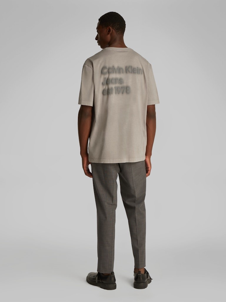 Calvin Klein Jeans Gri Erkek T-Shirt - J30J327078PEO