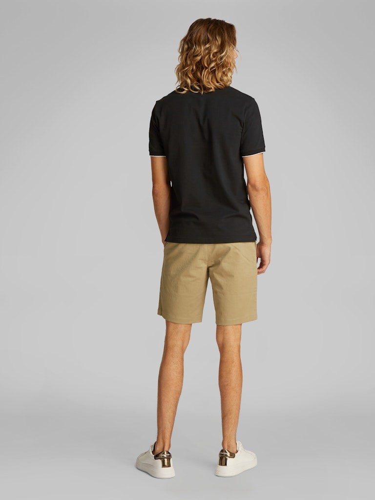 Calvin Klein Organik Pamuk Siyah Erkek Kısa Kollu Düğmeli Polo Yaka T-Shirt - K10K112751BEH