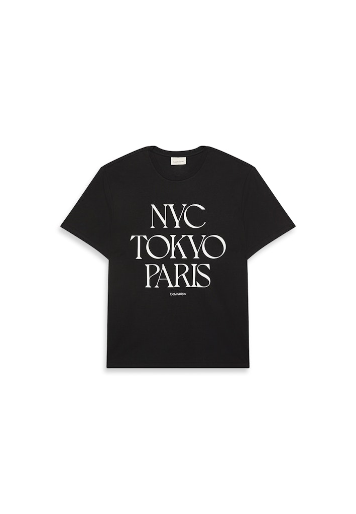 Calvin Klein Erkek Siyah  O Yaka  T-Shirt