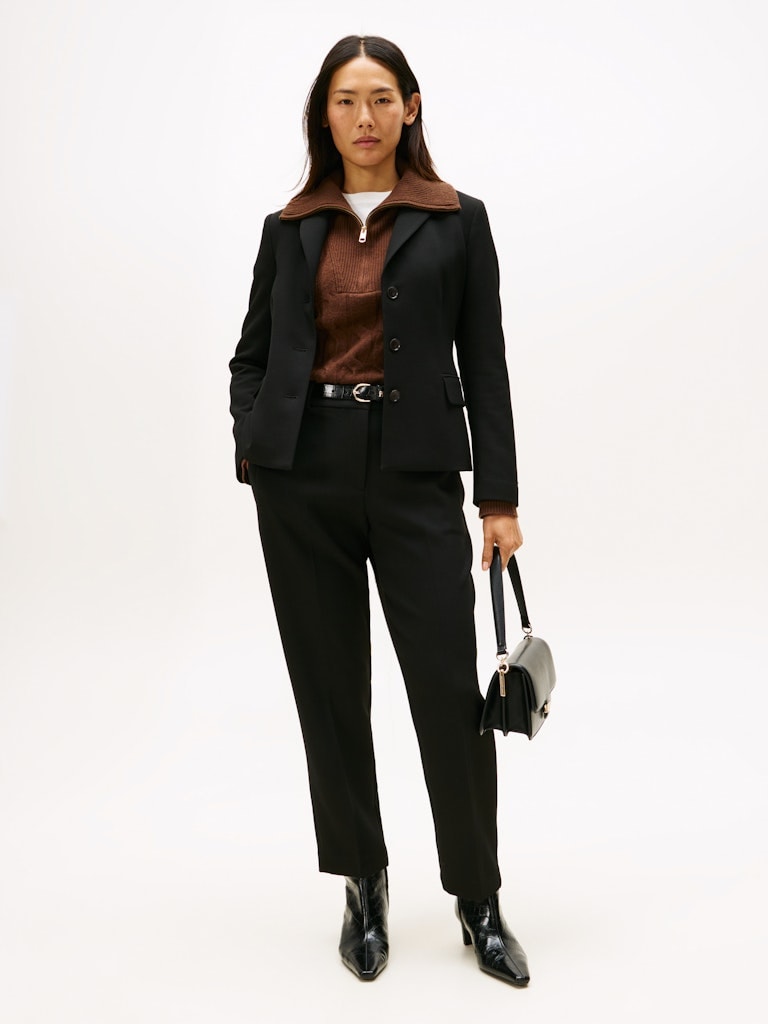 Tommy Hilfiger Kadın Siyah Dar Kesim Pantolon