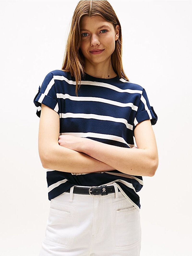 Tommy Hilfiger Kadın Lacivert T-Shirt