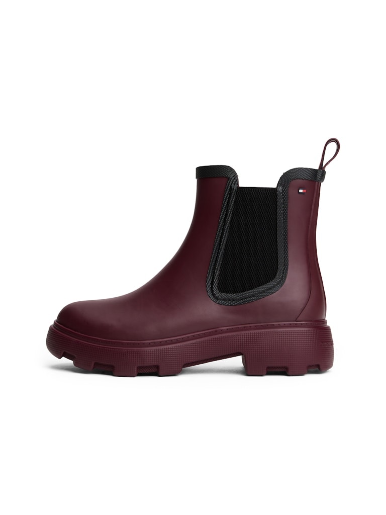Tommy Hilfiger Kadın Bordo Kısa Yağmur Bot