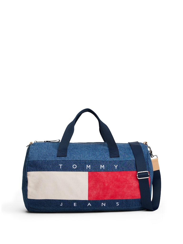 Tommy Hilfiger Erkek Denim Mavi Seyahat&Spor Çanta