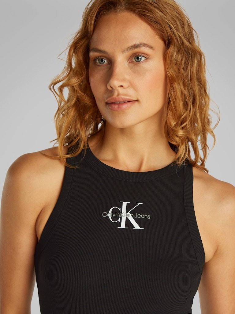 Calvin Klein Rejeneratif Pamuk Siyah Kadın Kolsuz T-shirt - J20J225301BEH
