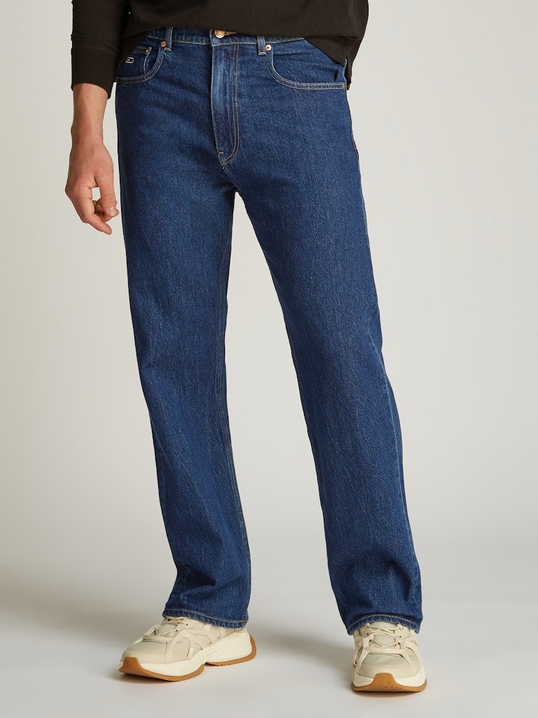 Tommy Jeans Streç Pamuklu Regular Fit Normal Bel Düz Paça Jeans Erkek Kot Pantolon - DM0DM211831BJ