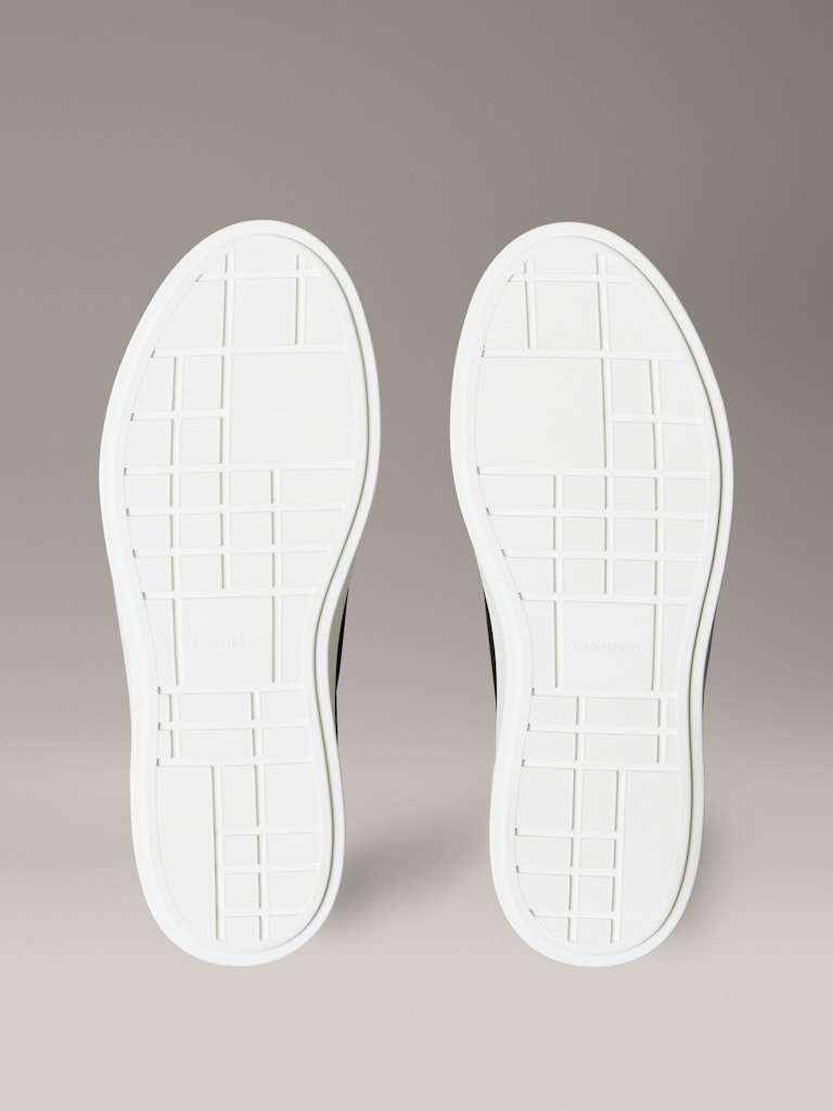 Calvin Klein Kadın Siyah Deri Kısa Taban Sneakers