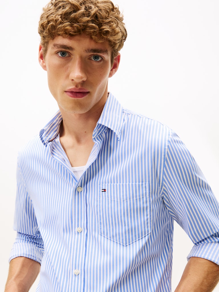 Tommy Hilfiger Erkek Normal Kesim Lacivert Gömlek