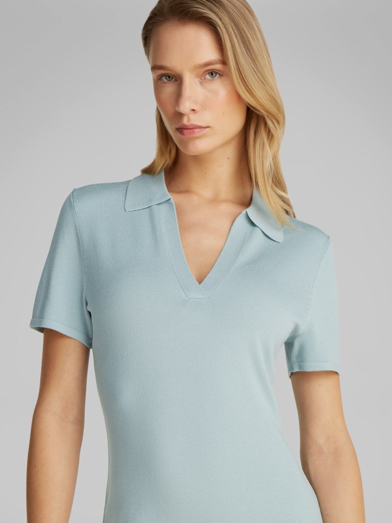 Calvin Klein Modal Mavi Kadın Kısa Kollu Elbise - LV047B336GRLX