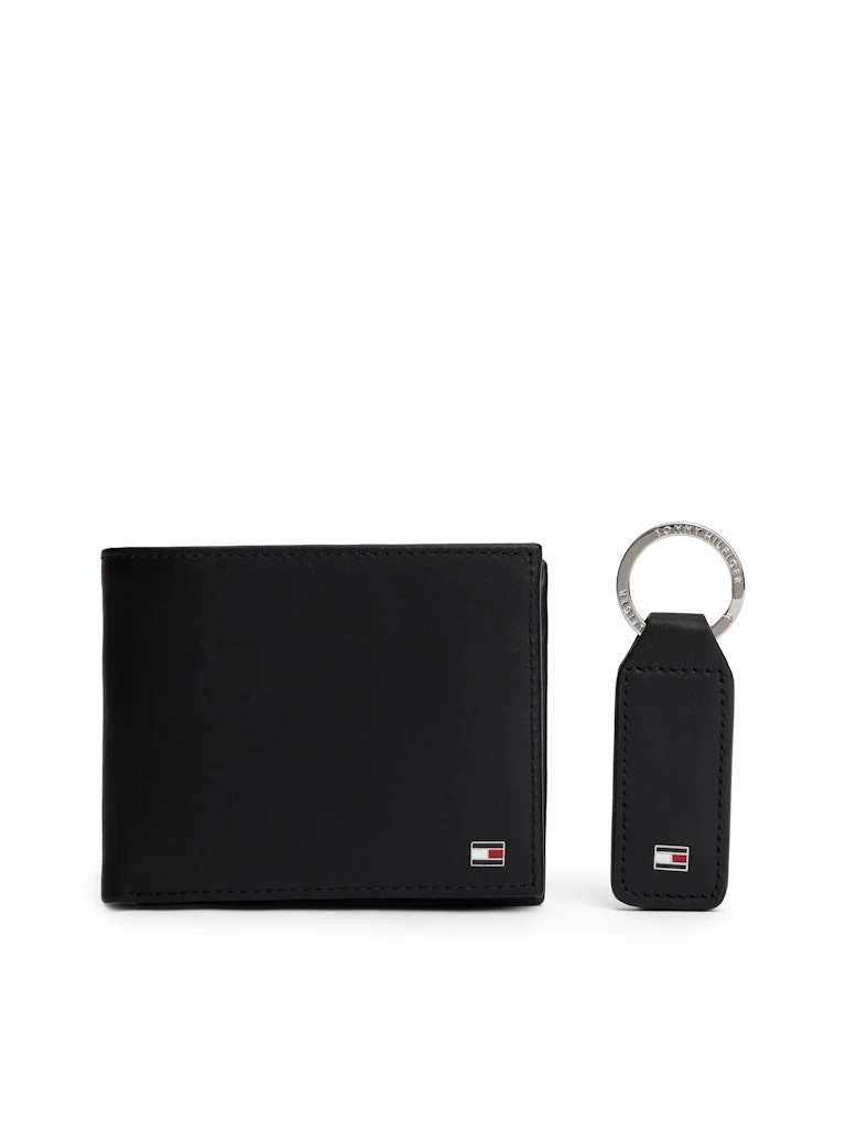 Tommy Hilfiger Erkek Deri Cüzdan ve Anahtarlık Hediye Kutusu