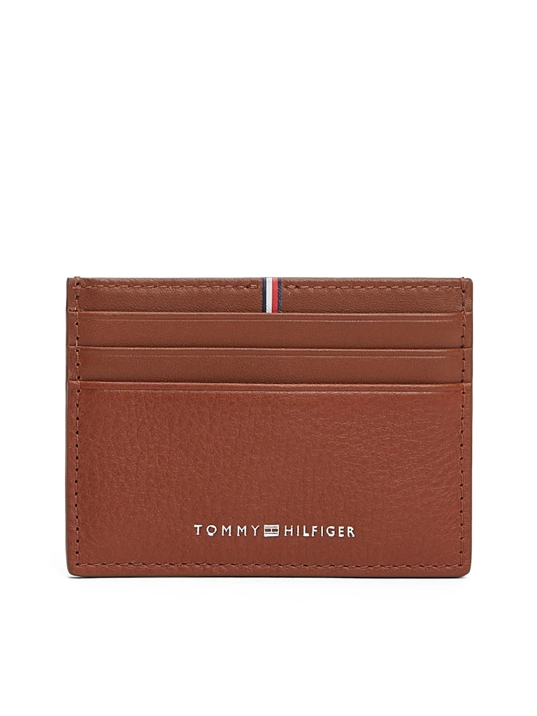 Tommy Hilfiger Erkek Kahverengi Deri Kartlık Cüzdan