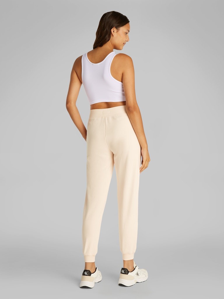 Calvin Klein Rejeneratif Pamuk Beyaz Kadın Kolsuz T-shirt - J20J225308YAA