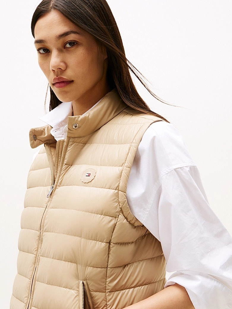 Tommy Hilfiger Kadın Bej Yelek