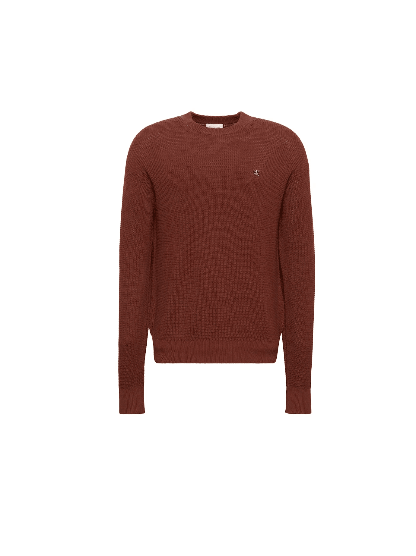 Calvin Klein Erkek Kahverengi O Yaka Triko