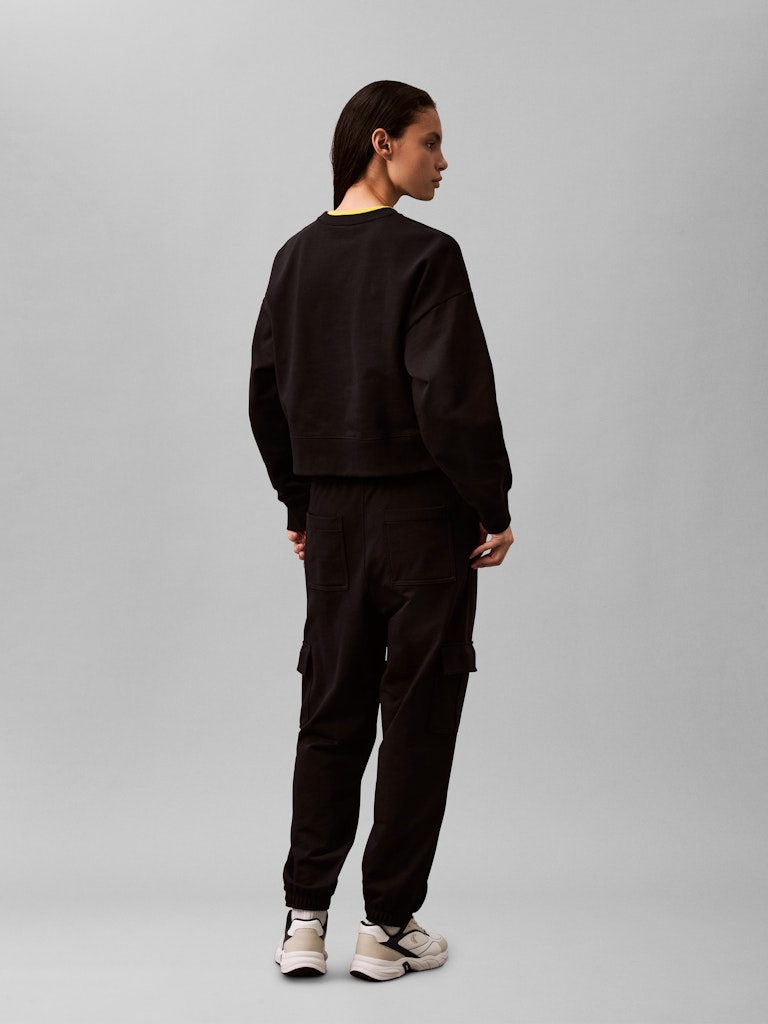 Calvin Klein Kadın O Yaka Siyah Sweatshirt
