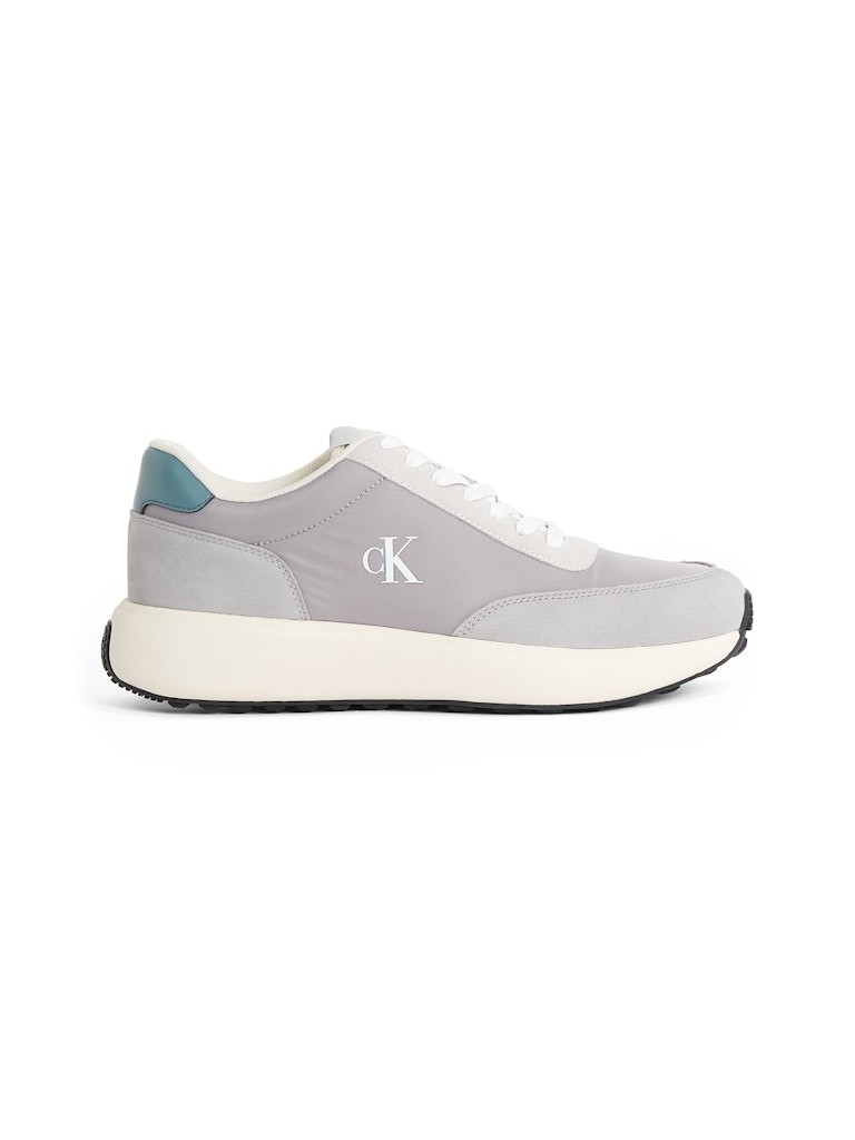 Calvin Klein Süet Gri Erkek Kısa Taban Sneakers - YM0YM011950IQ