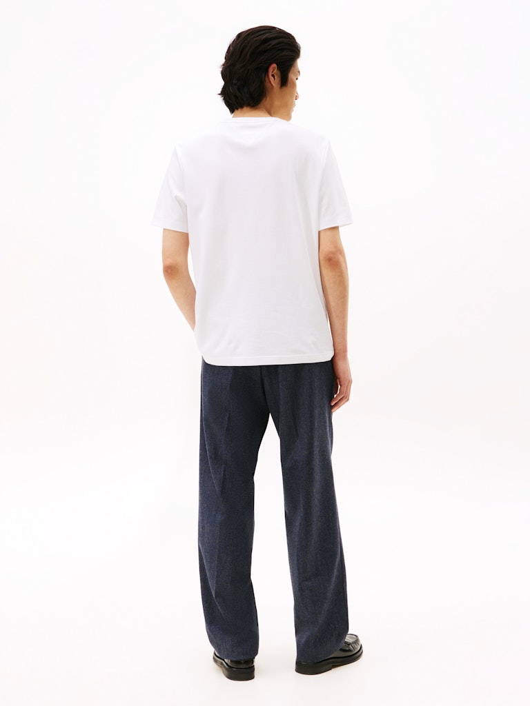 Tommy Hilfiger Erkek Beyaz O Yaka T-Shirt