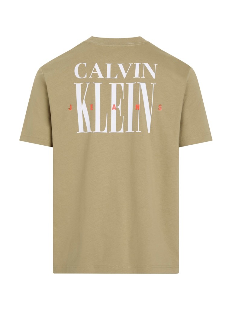 Calvin Klein Rejeneratif Pamuk Kahverengirengi Erkek Kısa Kollu T-Shirt - J30J327473HI0