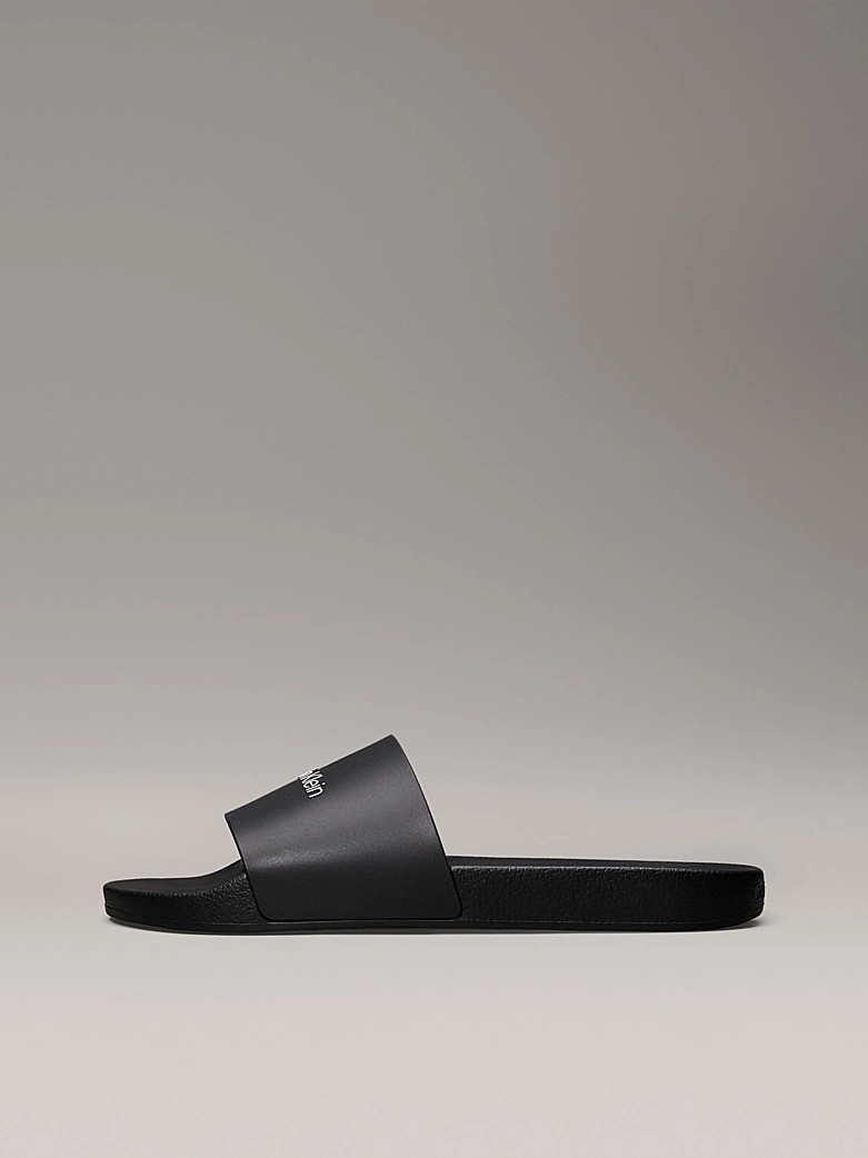 Calvin Klein Siyah Erkek Tek Bantlı Terlik - HM0HM00455BEH