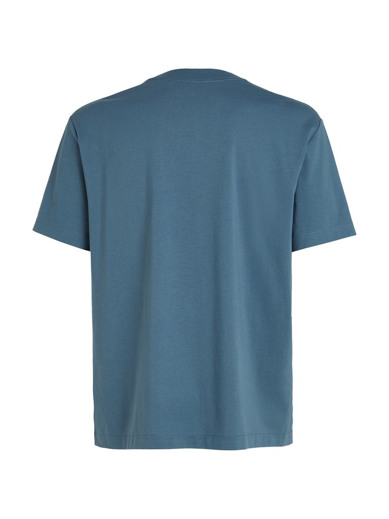 Calvin Klein Rejeneratif Pamuk Mavi Erkek Kısa Kollu T-Shirt - J30J327494CK1