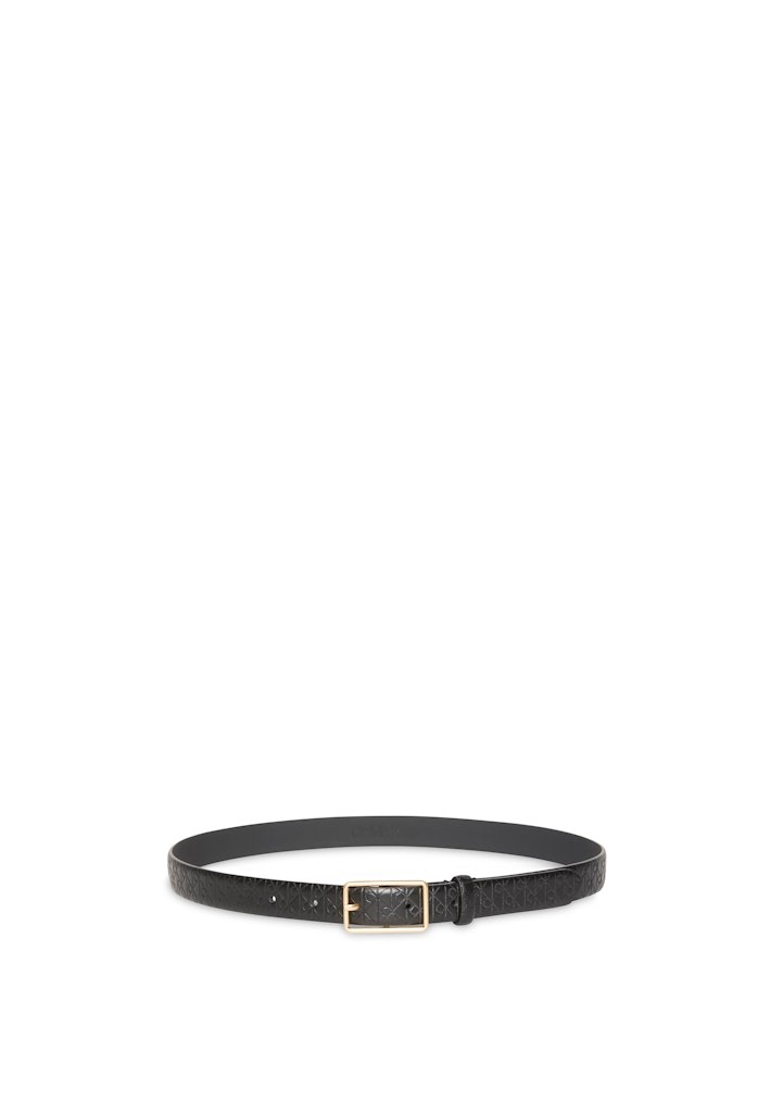 Calvin Klein Kadın Siyah Deri Kemer 2,5 cm Kemer
