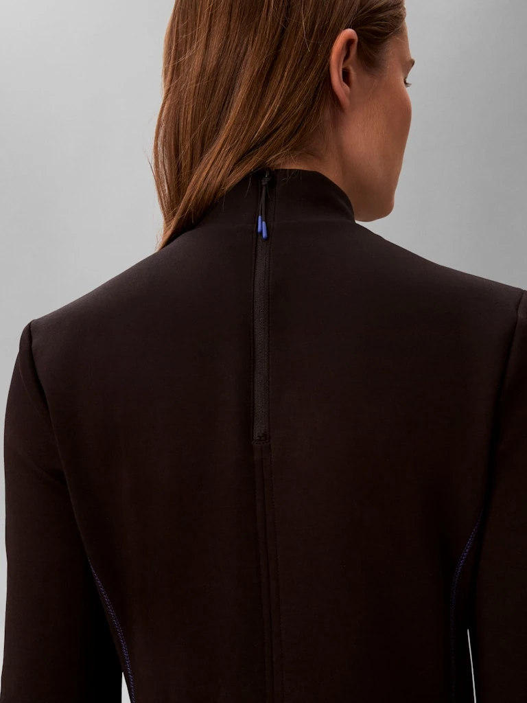 Calvin Klein Kadın Siyah Boğazlı Elbise