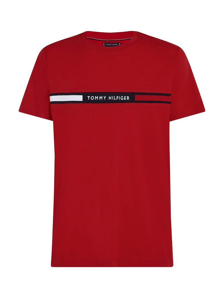 Tommy Hilfiger Rejeneratif Pamuk Kırmızı Erkek Kısa Kollu T-Shirt