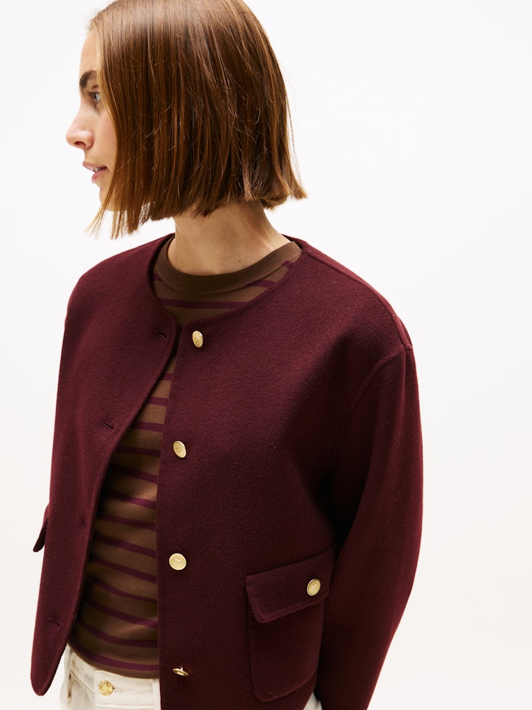 Tommy Hilfiger Kadın Bordo Mont