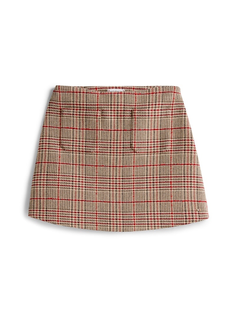 Tommy Hilfiger Kadın Kahverengi  A-Line Mini Etek