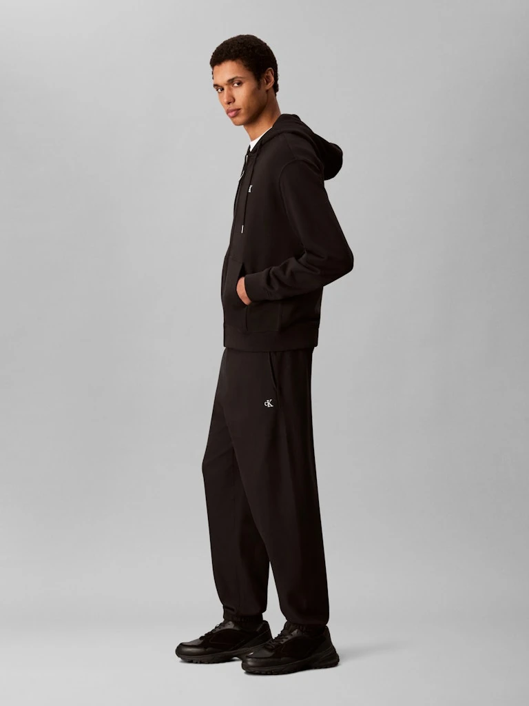 Calvin Klein Erkek Siyah Pamuk Normal Kesim Lastik Paça Eşofman Altı