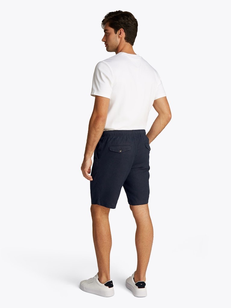 Tommy Hilfiger Keten Lacivert Erkek Yan Cep Harlem Şort - MW0MW37804DW5