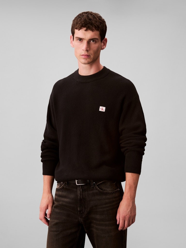 Calvin Klein Erkek Siyah O Yaka Triko