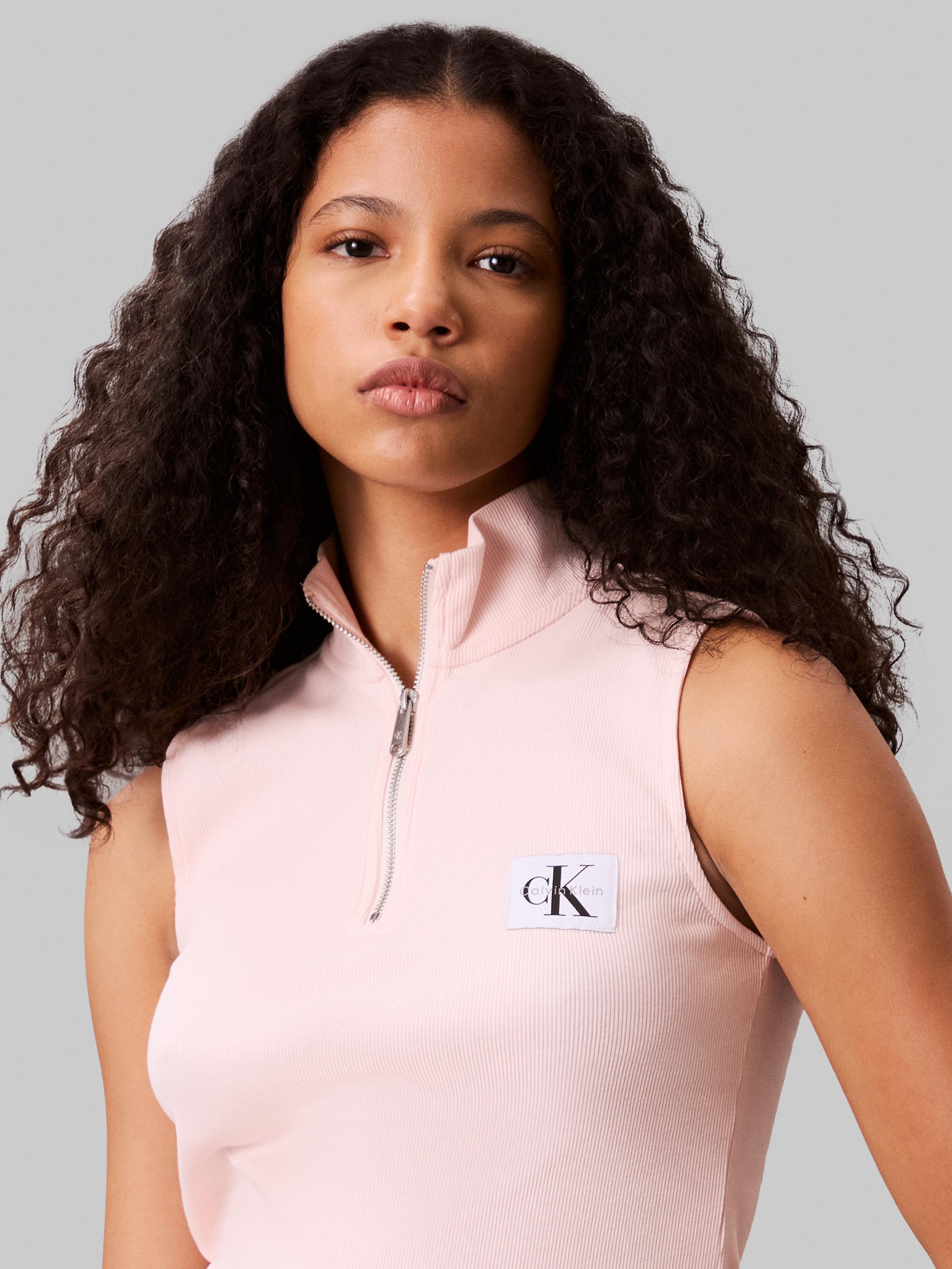 Calvin Klein Kadın Pempe Atlet Fermuarlı T Shirt - LV047C909GVI7