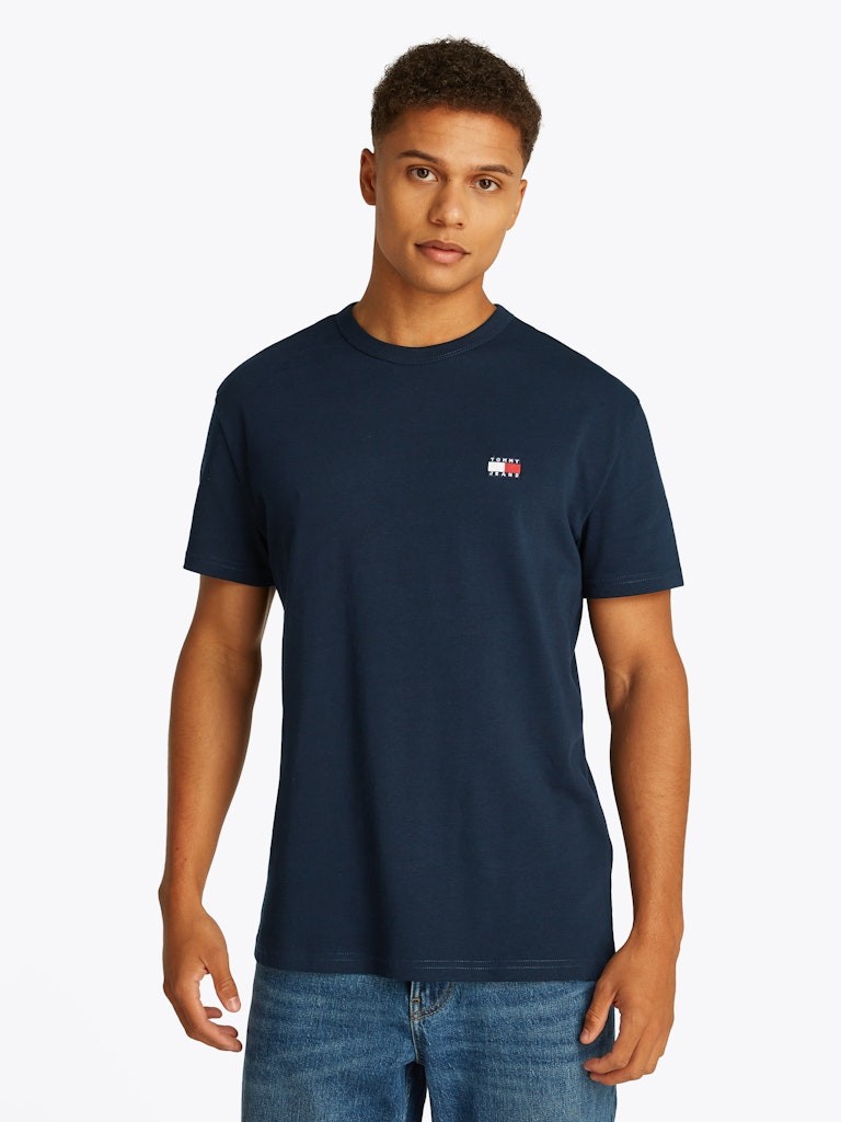 Tommy Hilfiger Rejeneratif Pamuk Lacivert Erkek Kısa Kollu T-Shirt - DM0DM20322C1G