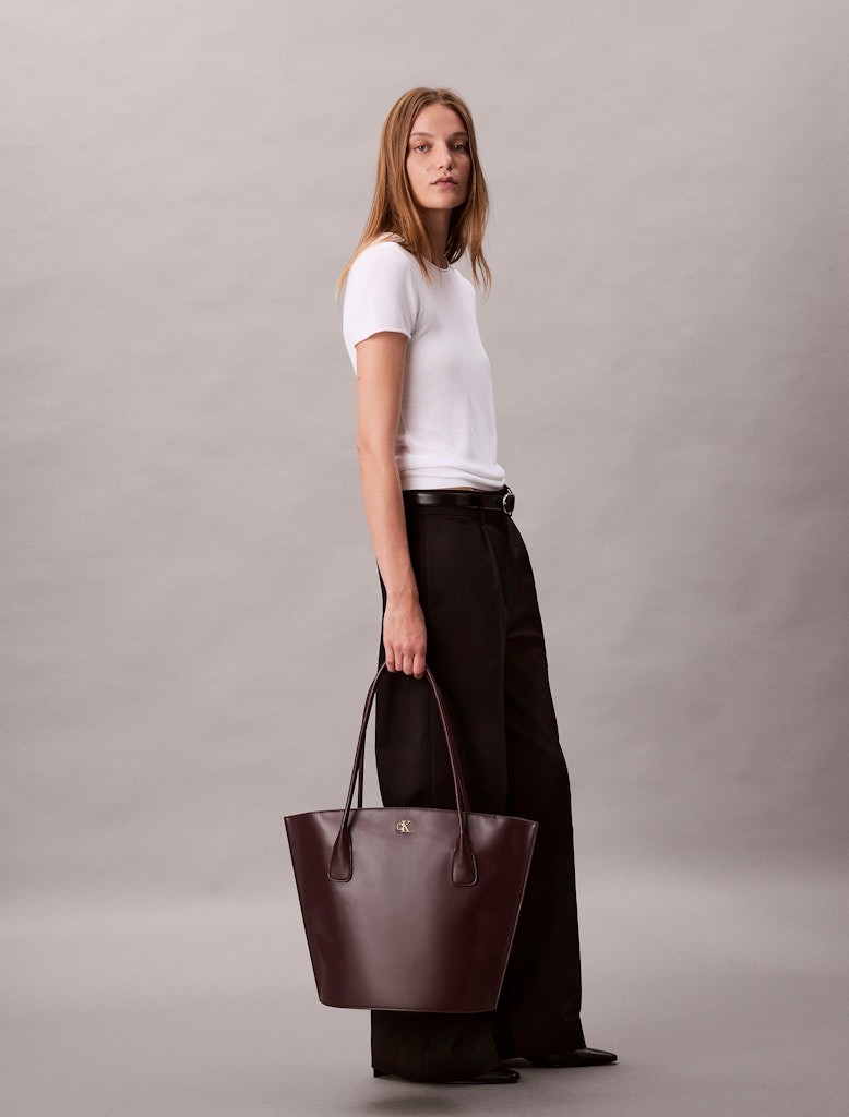 Calvin Klein Kadın Kahverengi Tote El Çantası