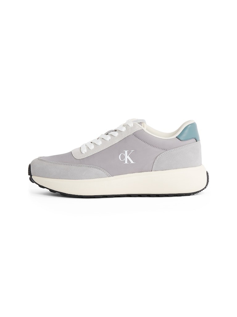Calvin Klein Süet Gri Erkek Kısa Taban Sneakers - YM0YM011950IQ
