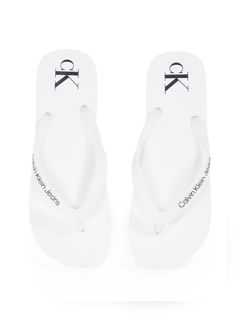 Calvin Klein Beyaz Erkek Parmak Arası Terlik - YM0YM0126701W