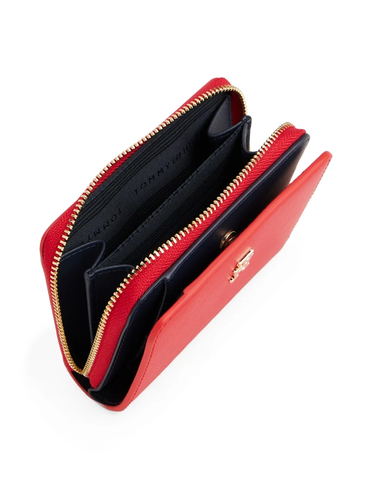 Tommy Hilfiger Kadın Kırmızı Fermuarlı Cüzdan