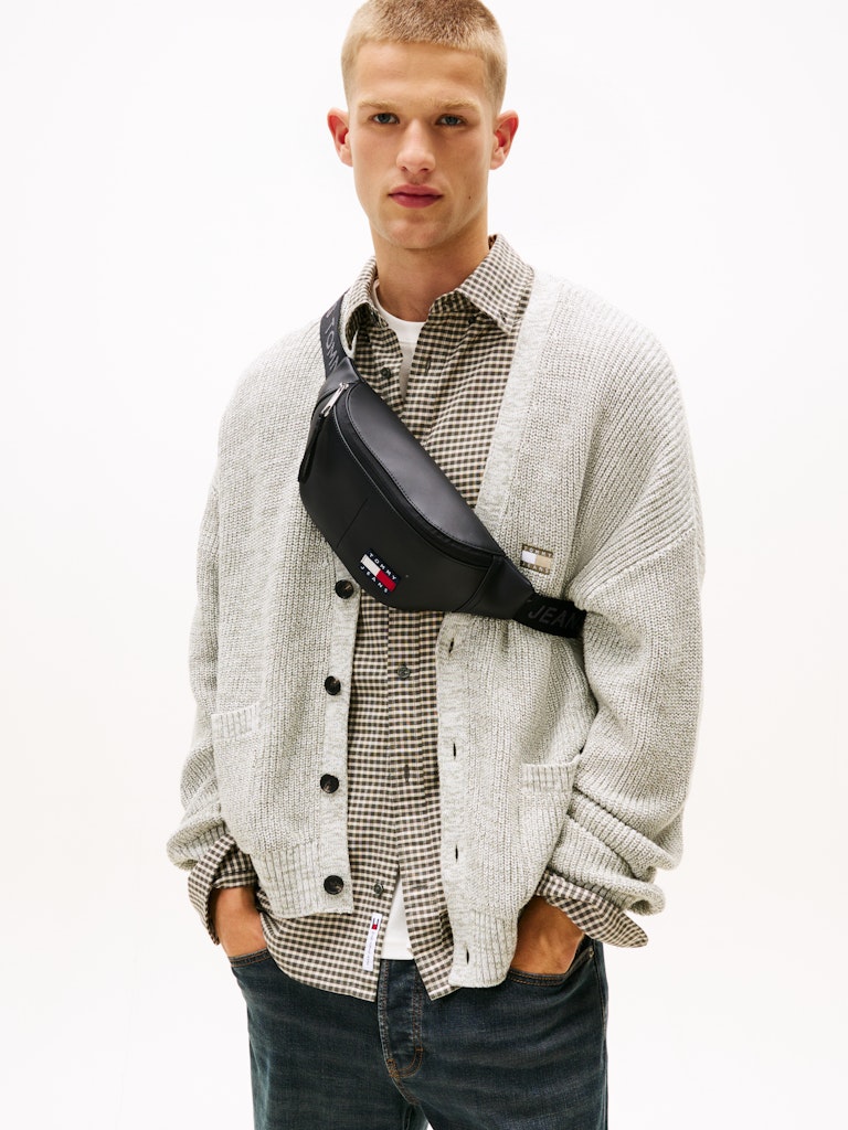 Tommy Hilfiger Erkek Siyah Bel Çanta