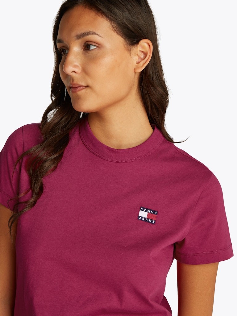 Tommy Hilfiger Rejeneratif Pamuk Pempe Kadın Kısa Kollu T-Shirt - DW0DW20153XIP