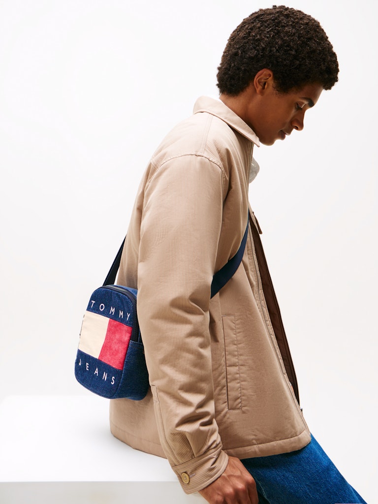 Tommy Hilfiger Erkek Denim Çapraz El Çantası