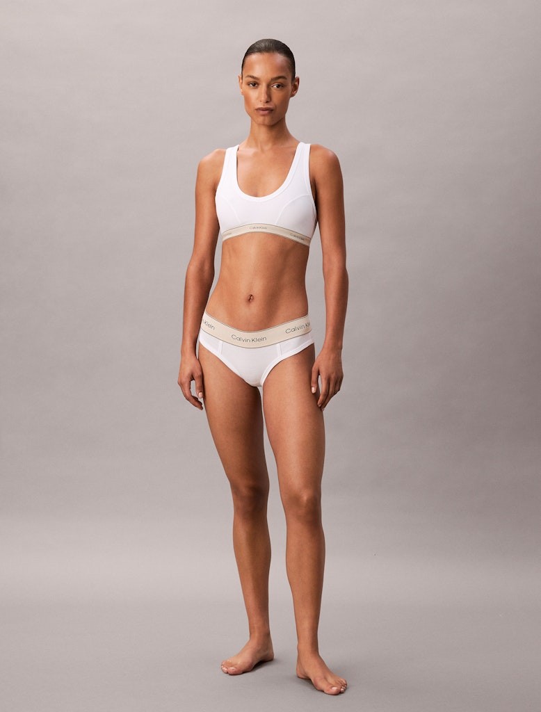 Calvin Klein Kadın Beyaz Pamuk Külot Bikini  Boxer