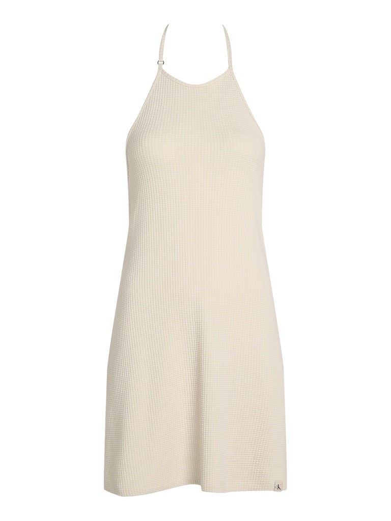 Calvin Klein Pamuk Bej Kadın Kolsuz Elbise - J20J225286CKS