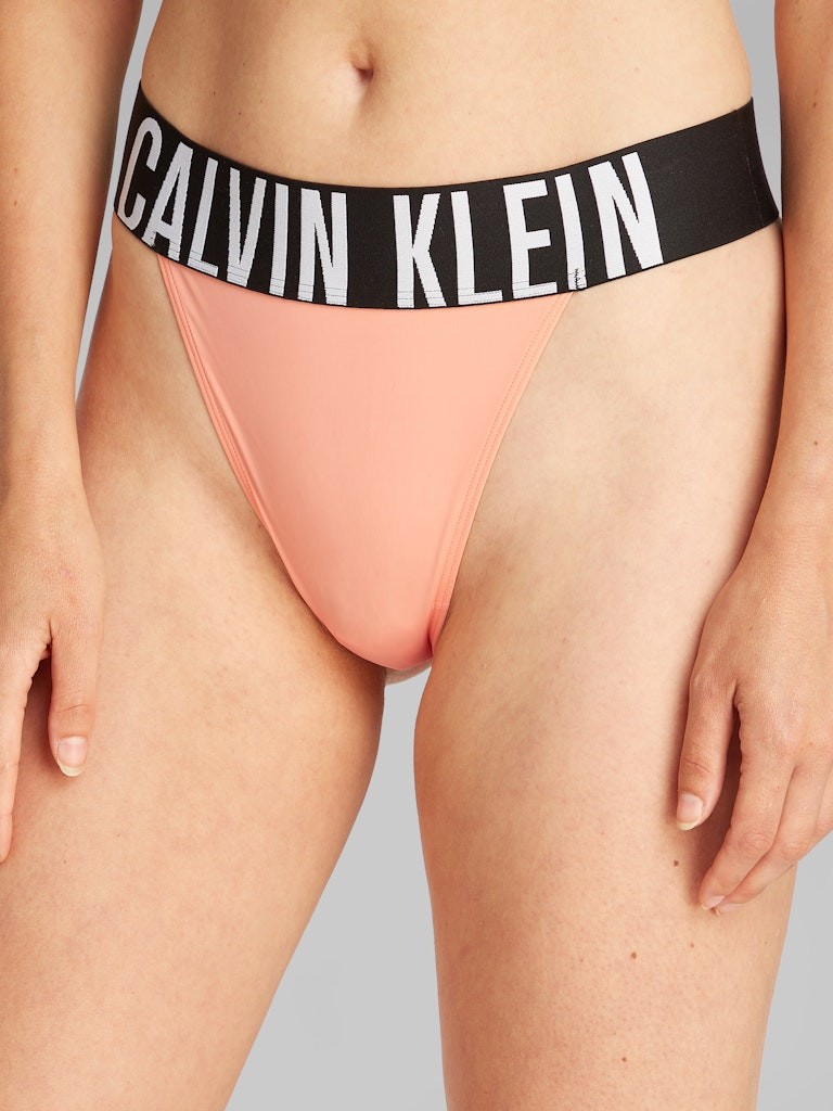 Calvin Klein Poliamid Pembe Kadın Thong İç Çamaşırı - 000QF7638ETD9