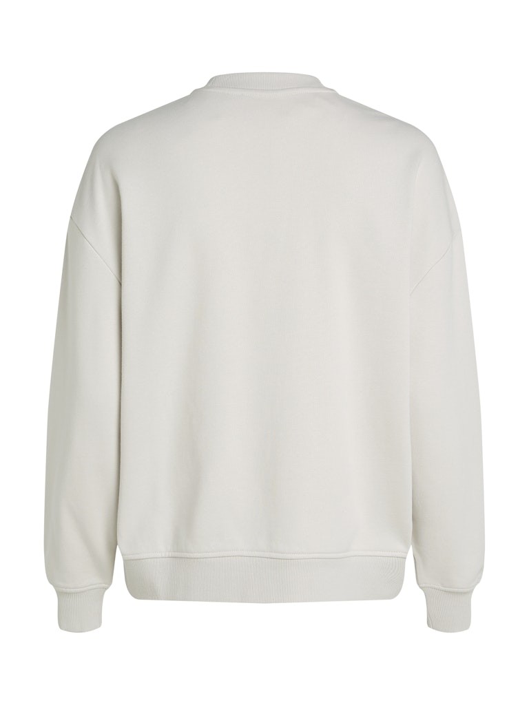 Calvin Klein Jeans Ekru Kadın Bisiklet Rahat Baskılı Sweatshirt - J20J224724PDH